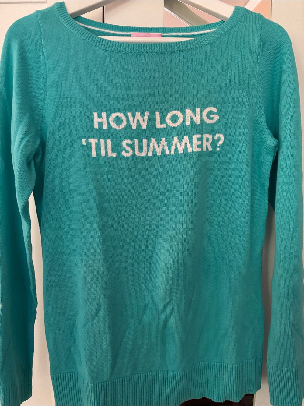 NWT Lilly Pulitzer Marielle Sweater How Long Til Summer?